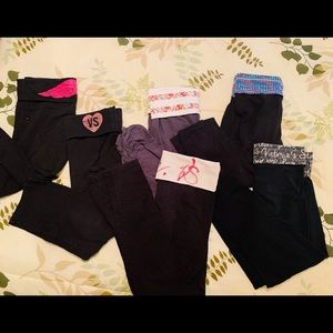 6 pairs of Yoga capris and leggings